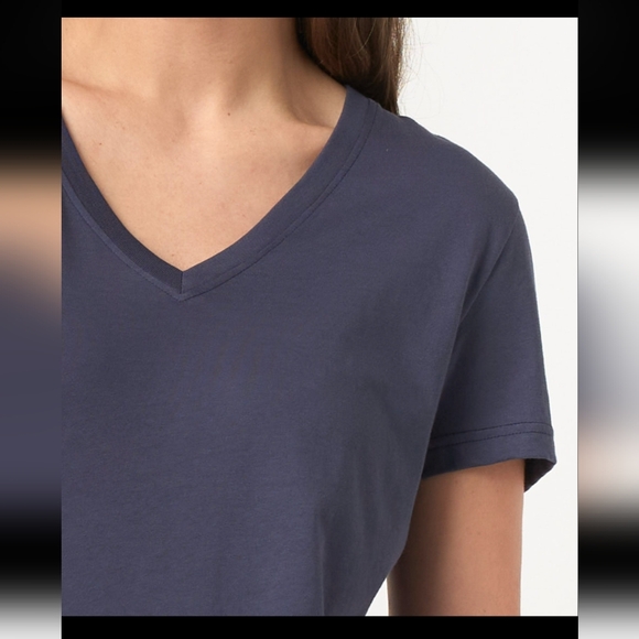 Merz B Schwanen WVT01 women's V-neck T-shirt, organic cotton, 3,8oz/sq.yd - Picture 3 of 12